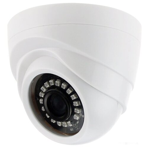 Камера видеонаблюдения аналоговая Ginzzu HAD-1032O, 720p, 3.6 мм, белый