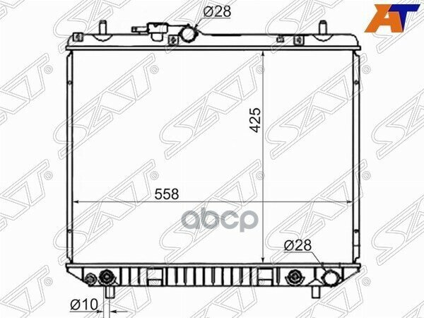 Радиатор Daihatsu Terios 97-06 / Terios Kid 98-12 / Toyota Cami 99-06 / Sparky 00-03 Sat арт. DA0001-1