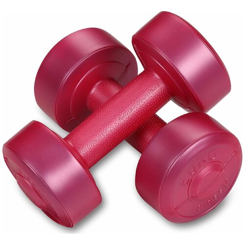 фото Гантели виниловые 2 х 1кг, розовый lite weights