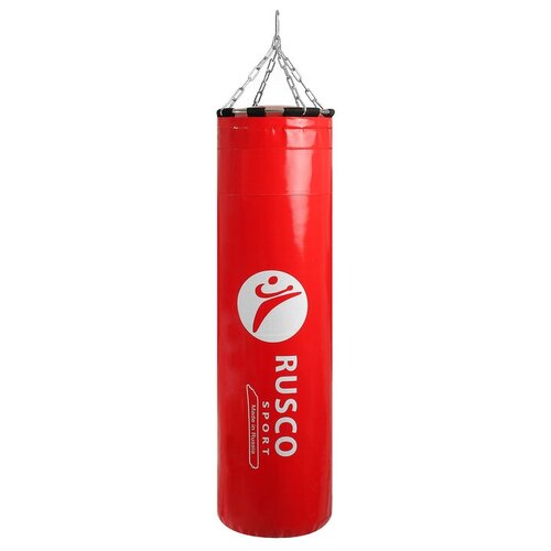 RuscoSport Боксёрский мешок BOXER, вес 35 кг, на ленте ременной, цвет красный мешок набивной demix standart 40 кг черный