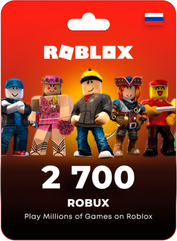 Пополнение счета Roblox на 2700 Robux / Код активации Робуксы / Подарочная карта Роблокс / Gift Card (Россия)