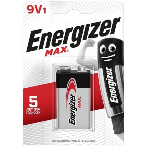 Элемент питания Energizer Max 6LR61 9V батарея robiton standard 6lr61 9v bl1