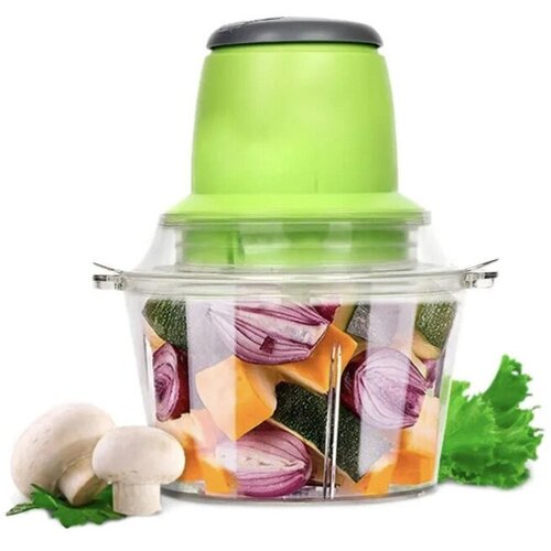 Кухонный электрический измельчитель Блендер Овощерезка-комбайн Чаша 18L Для овощей и фруктов Green 169000₽