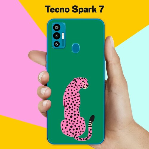 Силиконовый чехол на Tecno Spark 7 Гепард / для Техно Спарк 7 чехол mypads для смартфона tecno spark 7 техно спарк 7 с подставкой для кроликов зеленый