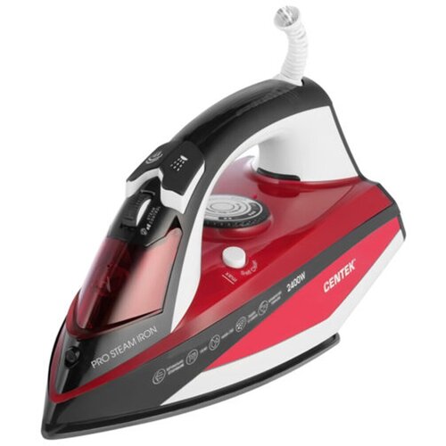 Утюг Centek CT-2344 RED 2400 Вт подошва керамическая красный 223300₽