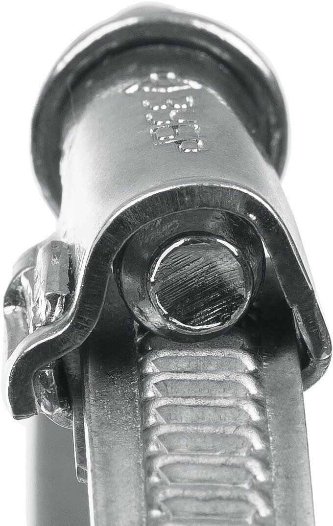 ЗУБР Х-9Н 77-95 мм, накатная лента 9 мм, червячный хомут, цинк, 25 шт (37807-95) - фотография № 5