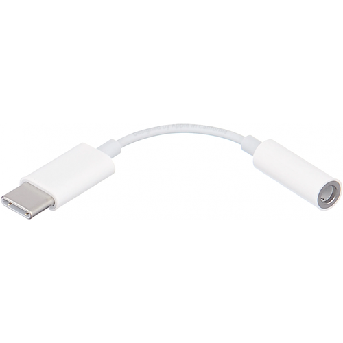 Адаптер-переходник Apple USB Type C - mini jack 3.5 (MU7E2ZM/A), белый комплект 5 штук адаптер apple usb c 3 5 mm headphone jack adapter бел mu7e2zm a