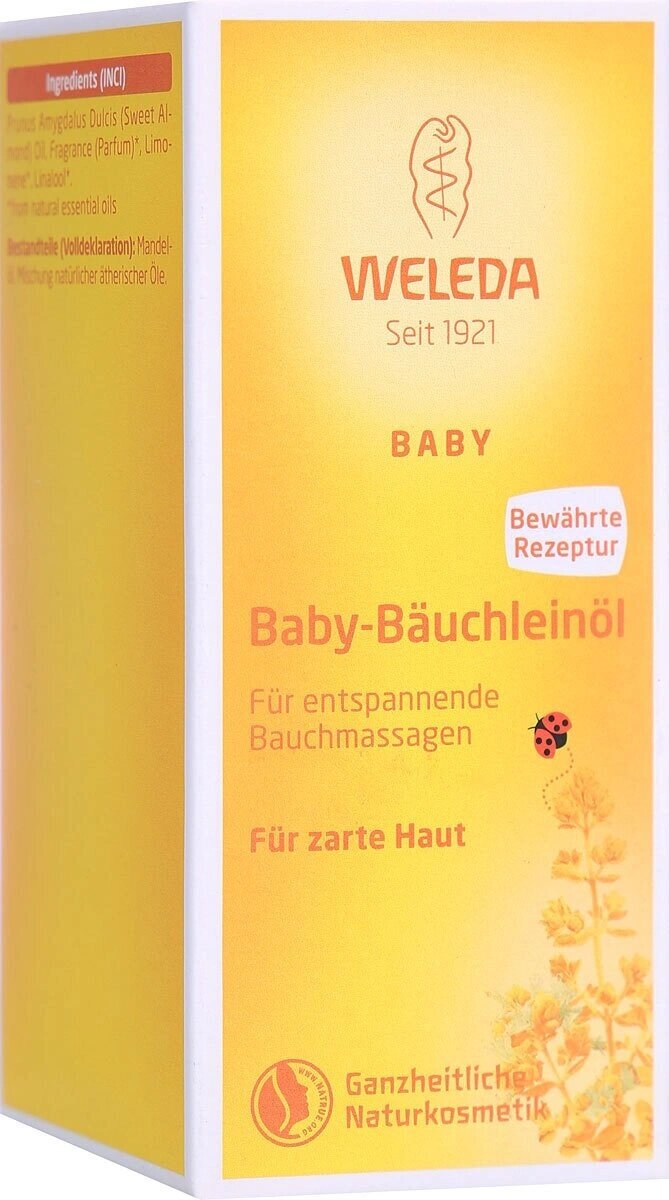 Weleda Масло для массажа животика младенцев, 50 мл, Weleda