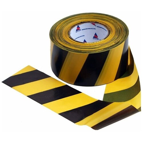 Протэкт Лента оградительная Эконом 200 п м 75мм Желто-черная ЛО-20075 Э жч 1064₽