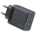 Сетевое зарядное устройство USAMS T54 40W / USB-C + USB-C / GaN / Быстрая зарядка