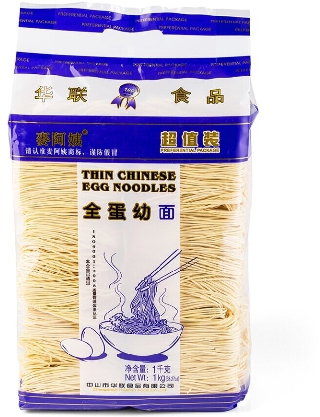 Макаронные изделия Thin Chinese Egg Noodles Mai A Yi