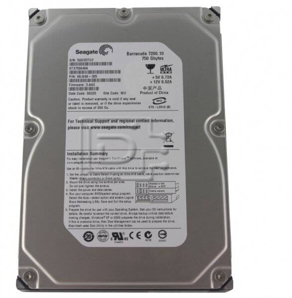 Жесткий диск Seagate ST3750640A 750Gb 7200 IDE 3.5" HDD