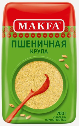 Изображение товара Упаковка 6 штук Пшеничная крупа Макфа "Артек" 700г