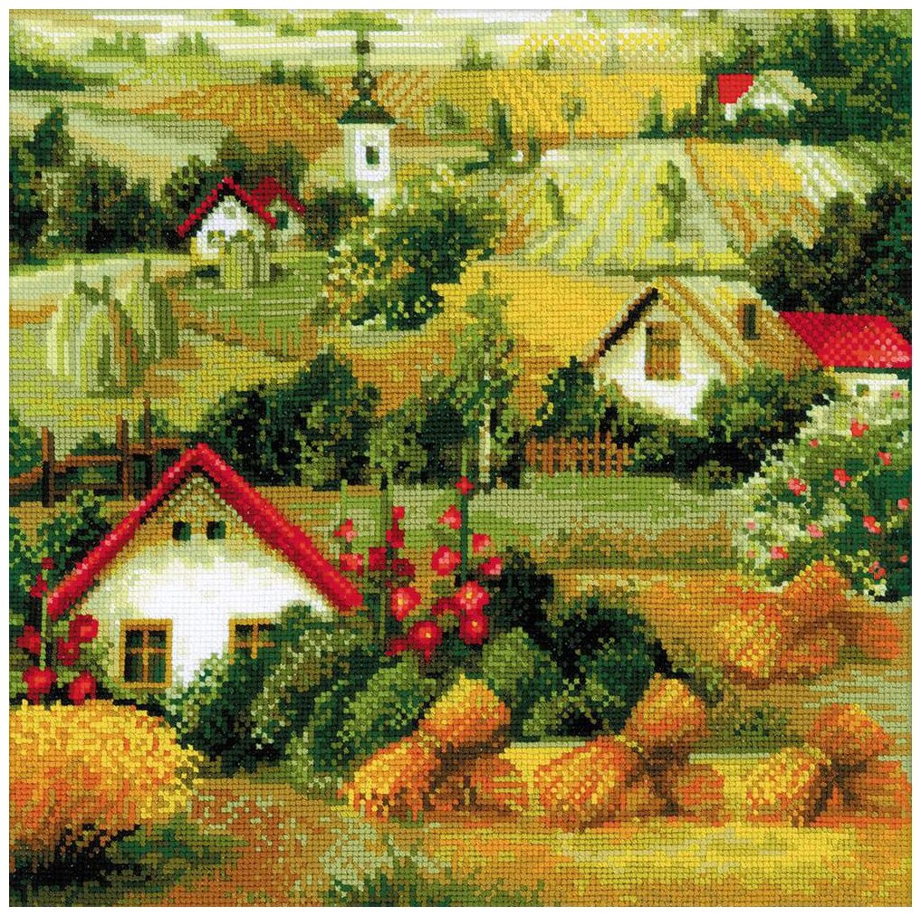 1569 Набор для вышивания Riolis 'Сербский пейзаж' 40*40 см Риолис - фото №1