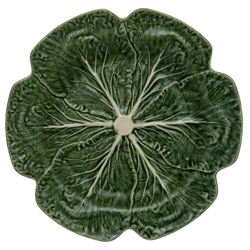 Блюдо "Капуста", диаметр 30,5 см, цвет зеленый, керамика, Bordallo Pinheiro, BOR65000438