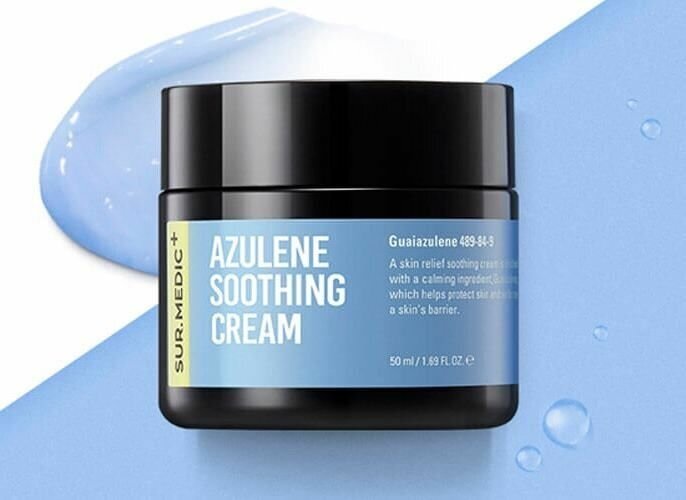 SUR. MEDIC+ Успокаивающий крем с азуленом Azulene Soothing Cream 50мл