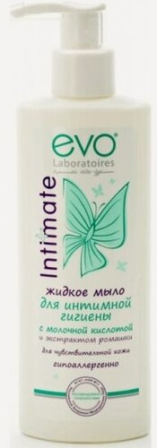 Изображение товара Жидкое мыло для интимной гигиены Evo для чувствительной кожи, 200 мл