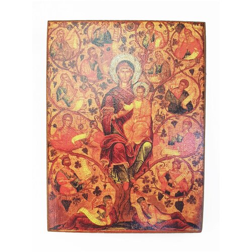 икона божией матери кардиотисса размер иконы 15x18 Икона Божией Матери Древо Иессеево, размер иконы - 15x18