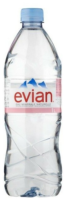 Вода Evian / Вода Эвиан 1 литр, без газа, пэт, 12 шт. в уп. - фотография № 16