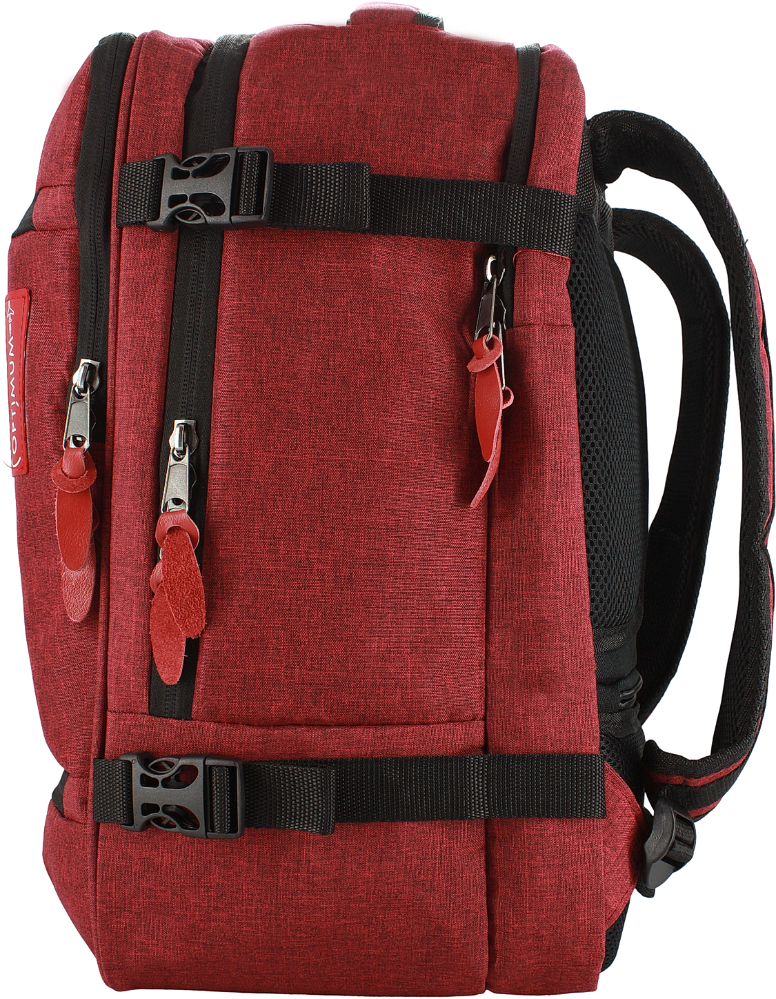 Рюкзак сумка дорожная чемодан ручная кладь 40х30х20 в самолет, красный - фотография № 3