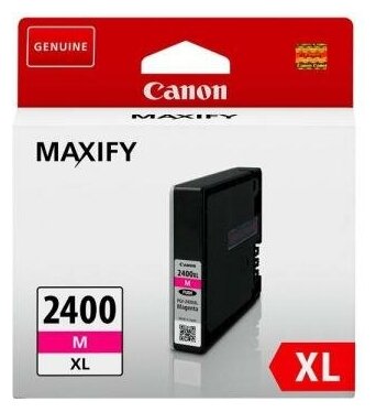 Картридж Canon PGI-2400XL M для MAXIFY iB4040 МВ5040 МВ5340 пурпурный 1500стр