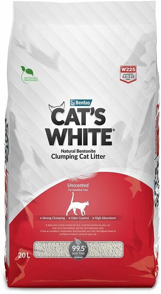 Cat's White Natural наполнитель комкующийся, 5 л - фотография № 8