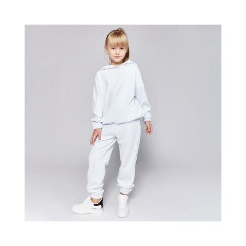 Комплект одежды Minaku, толстовка и брюки, спортивный стиль, размер 116, белый