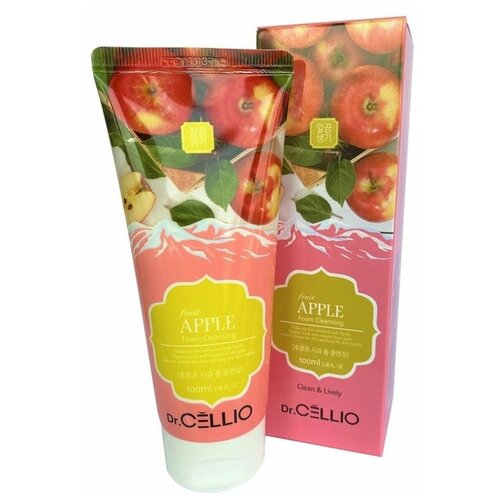 DR.CELLIO Пенка для лица с экстрактом яблока Dr.CELLIO G70 FRUIT APPLE FOAM CLEANSING