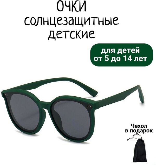 Солнцезащитные очки , вайфареры, оправа: пластик, чехол/футляр в комплекте, гибкая оправа/дужки