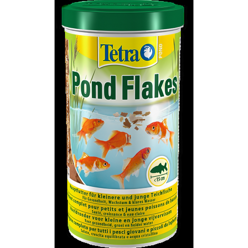 Корм для прудовых рыб Tetra Pond FLAKES /хлопья для молодых и маленьких рыб/ 1 л. (180 г)