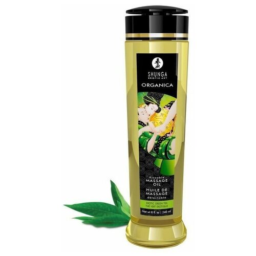 Массажное масло Organica с ароматом зеленого чая - 240 мл. массажное масло magoon jasmin 50 мл цвет не указан