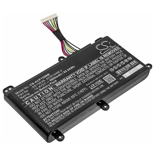 аккумуляторная батарея для ноутбука acer predator 17 g9 791 as15b3n 14 8v 4400mah oem Аккумулятор для ноутбуков Acer Predator 21X, Predator 17X, Predator 17 G9, Predator 15 G9, Predator 17X GX-791, (AS15B3N, 4ICR19 66-2), 5800мАч