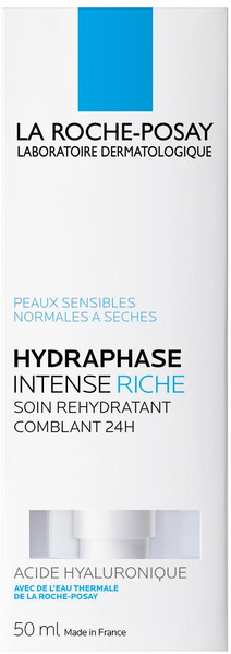 La Roche-Posay Hydraphase Intense Rich Средство интенсивное увлажняющее для кожи склонной к сухости 50 мл