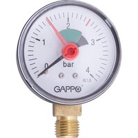 Манометр радиальный Gappo G1470.4 1/4"х4 бара
