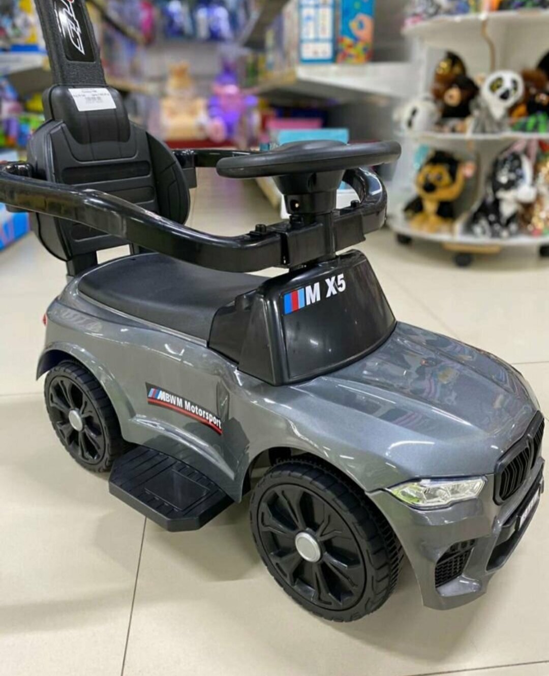 Каталка -толокар River Toys BMW M5 A999MP, серый