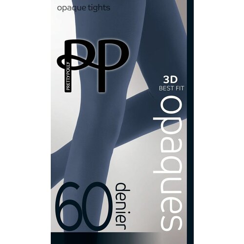 Колготки Pretty Polly, 60 den, размер S-M, синий