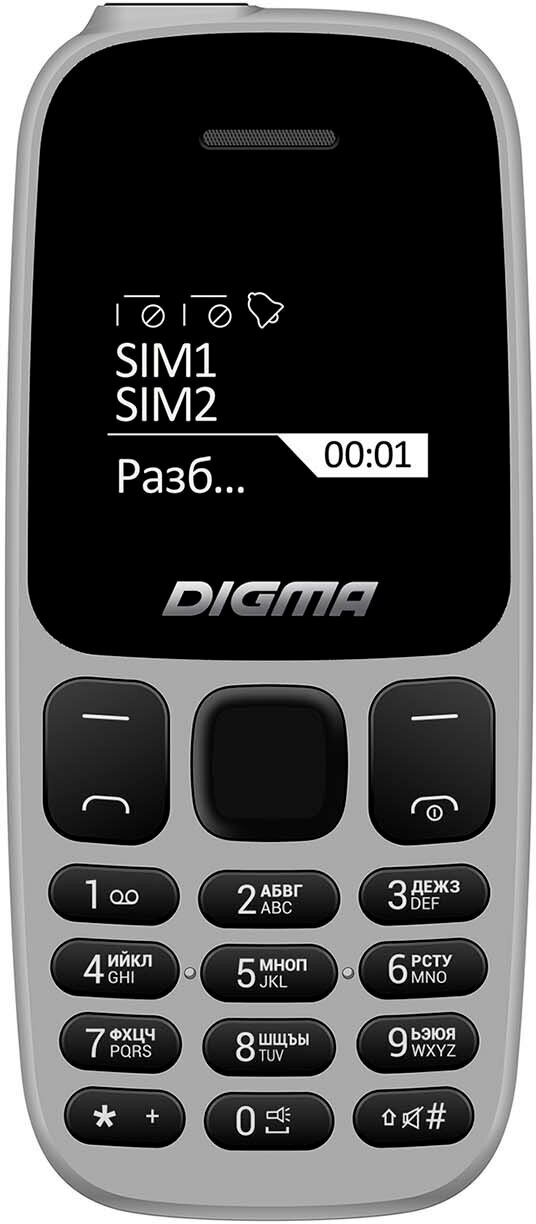 Мобильный телефон Digma Linx A106 Grey (LT1065PM)