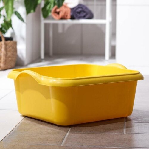 Таз квадратный 10 л цвет микс 786₽