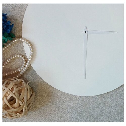 фото Стрелки с механизмом для часов - белые, стиль 2, epoxy master