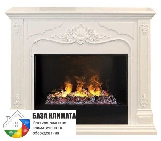 Каминокомплект RealFlame Victoria 26 WT с очагом 3D Cassette 630 + Black вставка