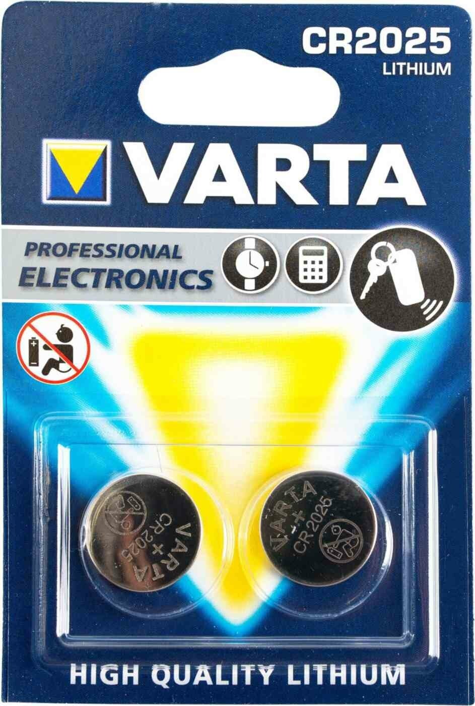 батарейка VARTA ELECTRONICS CR 2025 блистер 2шт - фото №18