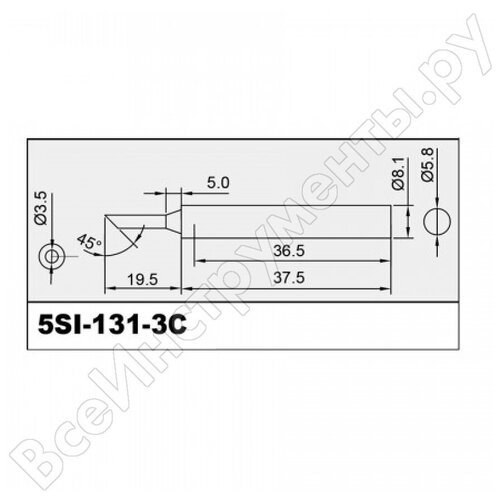 Жало для паяльника Proskit 5SI-131-2C жало для паяльника proskit 5si 131 3c