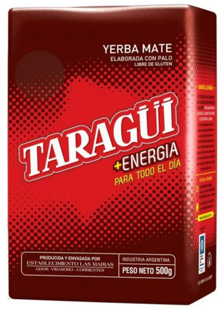 Йерба мате Taragui, Mas Energia 500 г TG07 чай травяной Аргентина