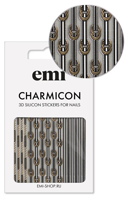 E.Mi 3D-стикеры №157 Ремни Charmicon 3D Silicone Stickers