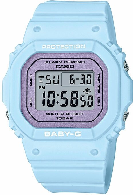 Наручные часы CASIO Baby-G BGD-565SC-2, серый, голубой