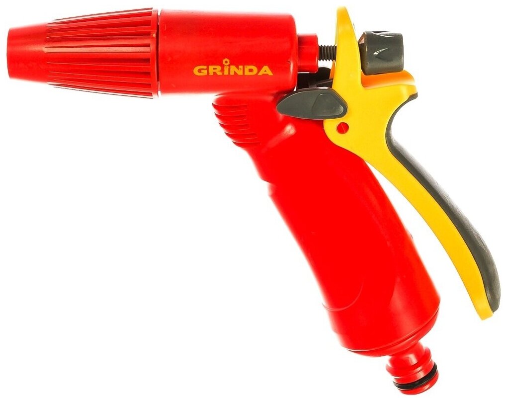 GRINDA P-R, плавная регулировка, курок сзади, пистолет поливочный пластиковый - фотография № 4
