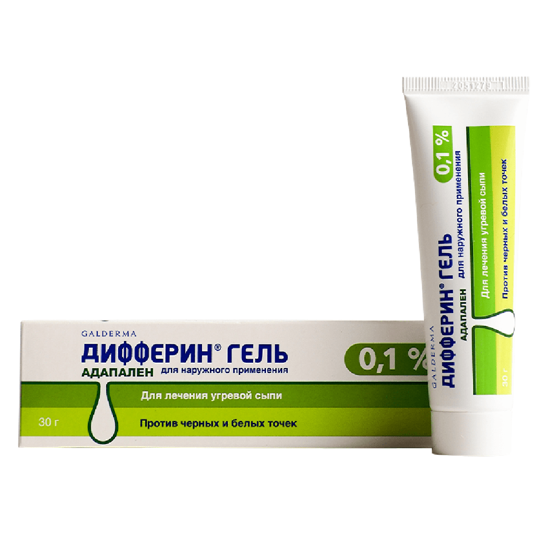 Дифферин гель, 0,1%, 30 г