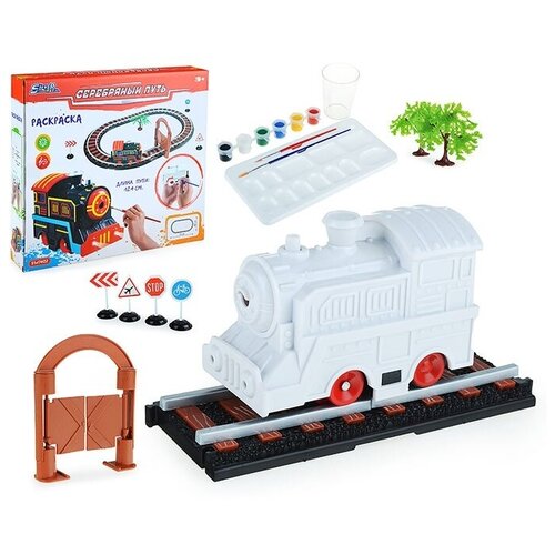 Железная дорога Yako toys в коробке (SW7402) железная дорога со световым и звуковым эффектами из серии model train