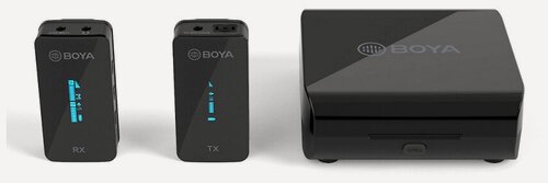 Изображение товара Беспроводная система Boya BY-XM6-K1, TX+RX, 3.5 мм TRS + TRRS, с кейсом