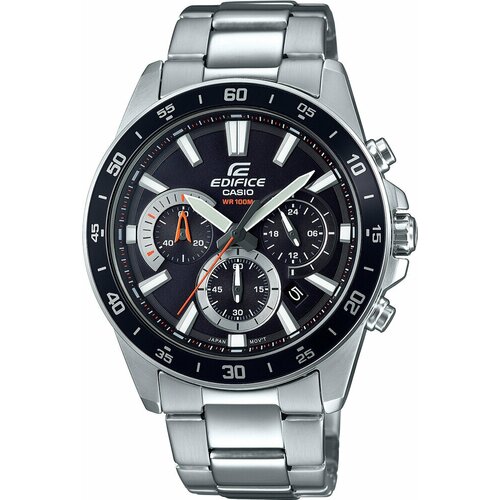 Наручные часы CASIO Edifice, серебряный, черный